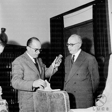 Polvani mentre rilascia un’intervista al CNR