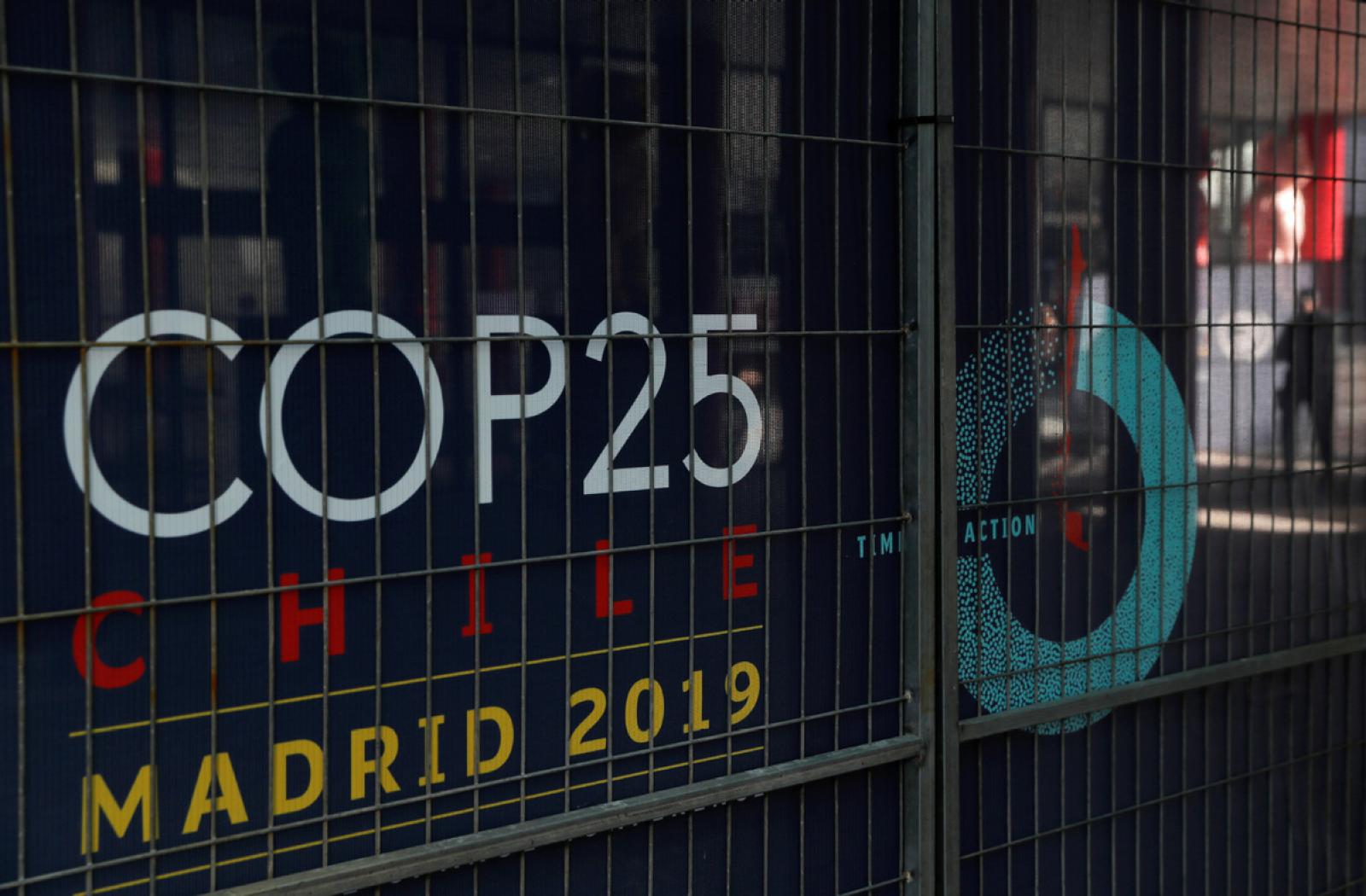 cancello della IFEMA conventions center, Madrid, Spain, sede della COP25. December 2, 2019. [Photo/Agencies]