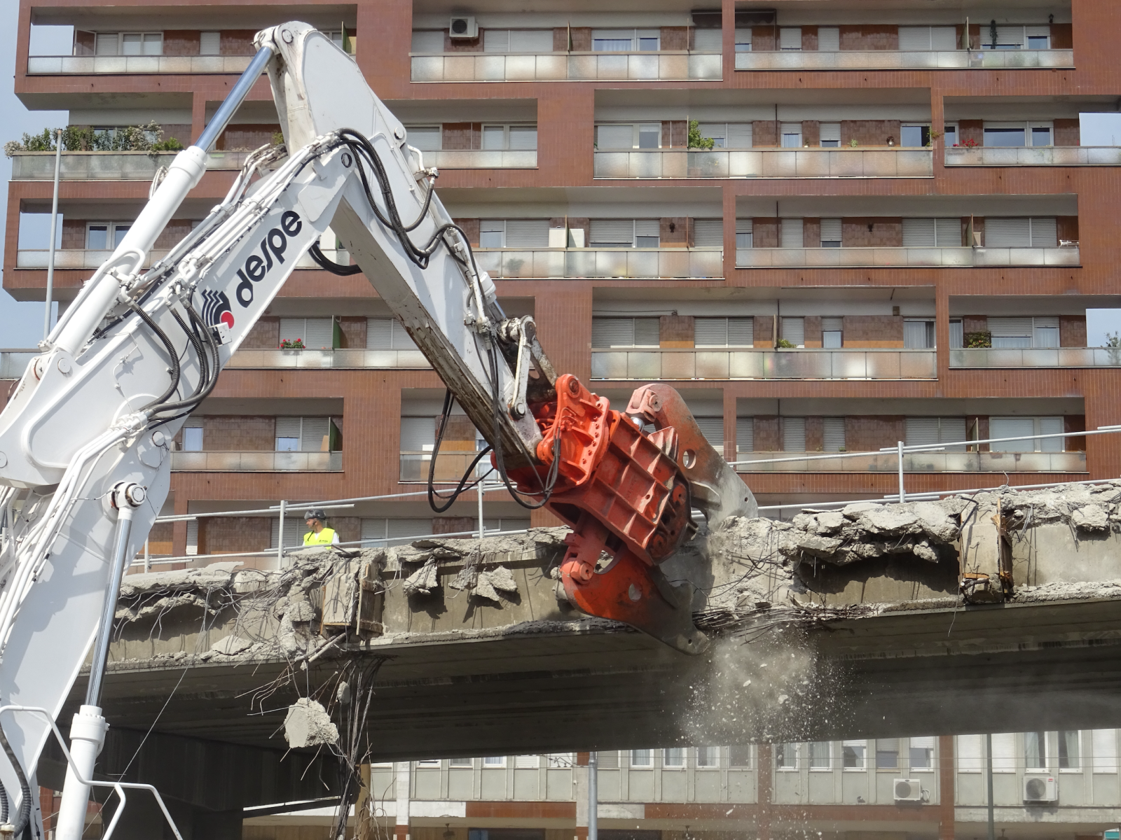 vista del sito sperimentale del progetto BRIDGE|50 nei pressi del quartiere di Mirafiori a Torino