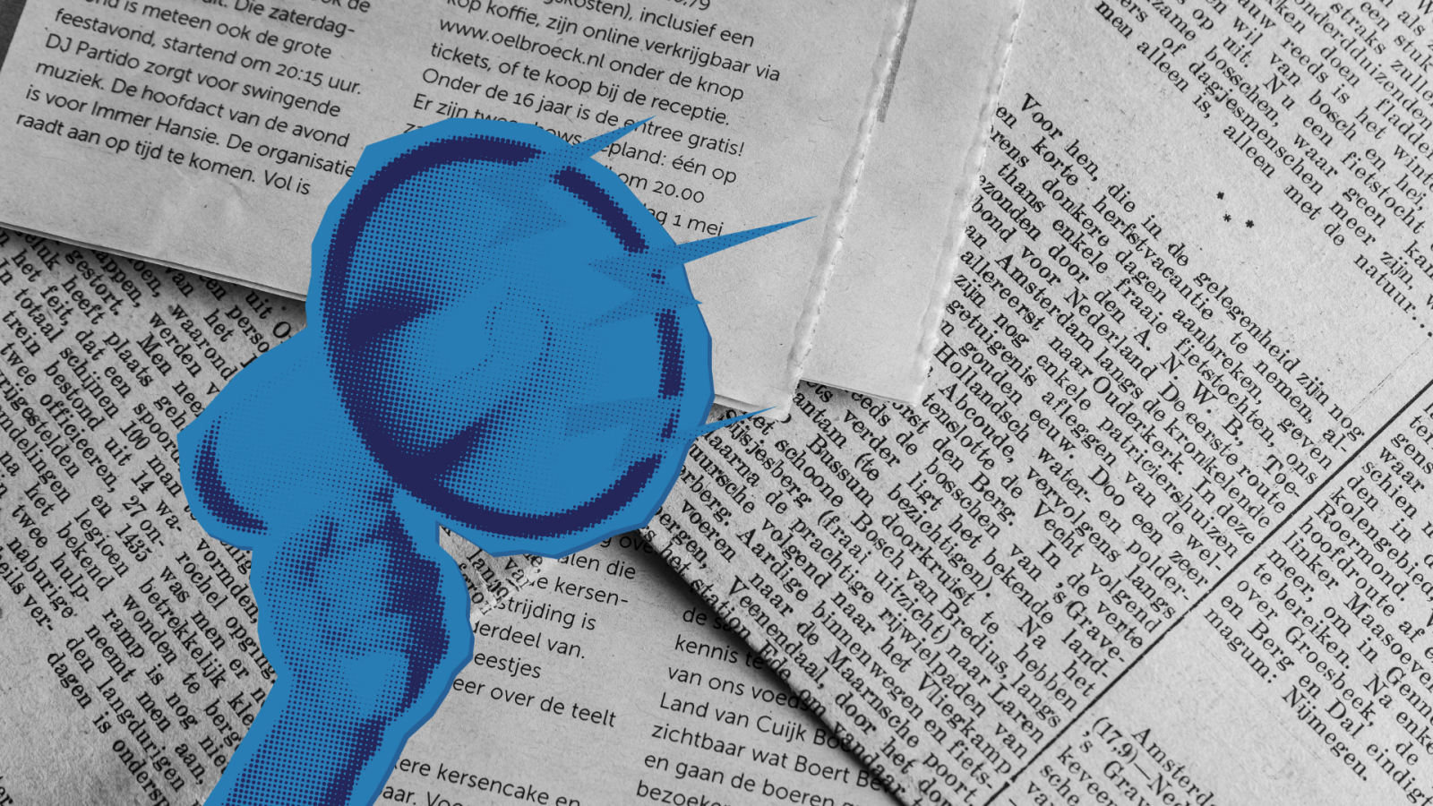 Megafono con riviste