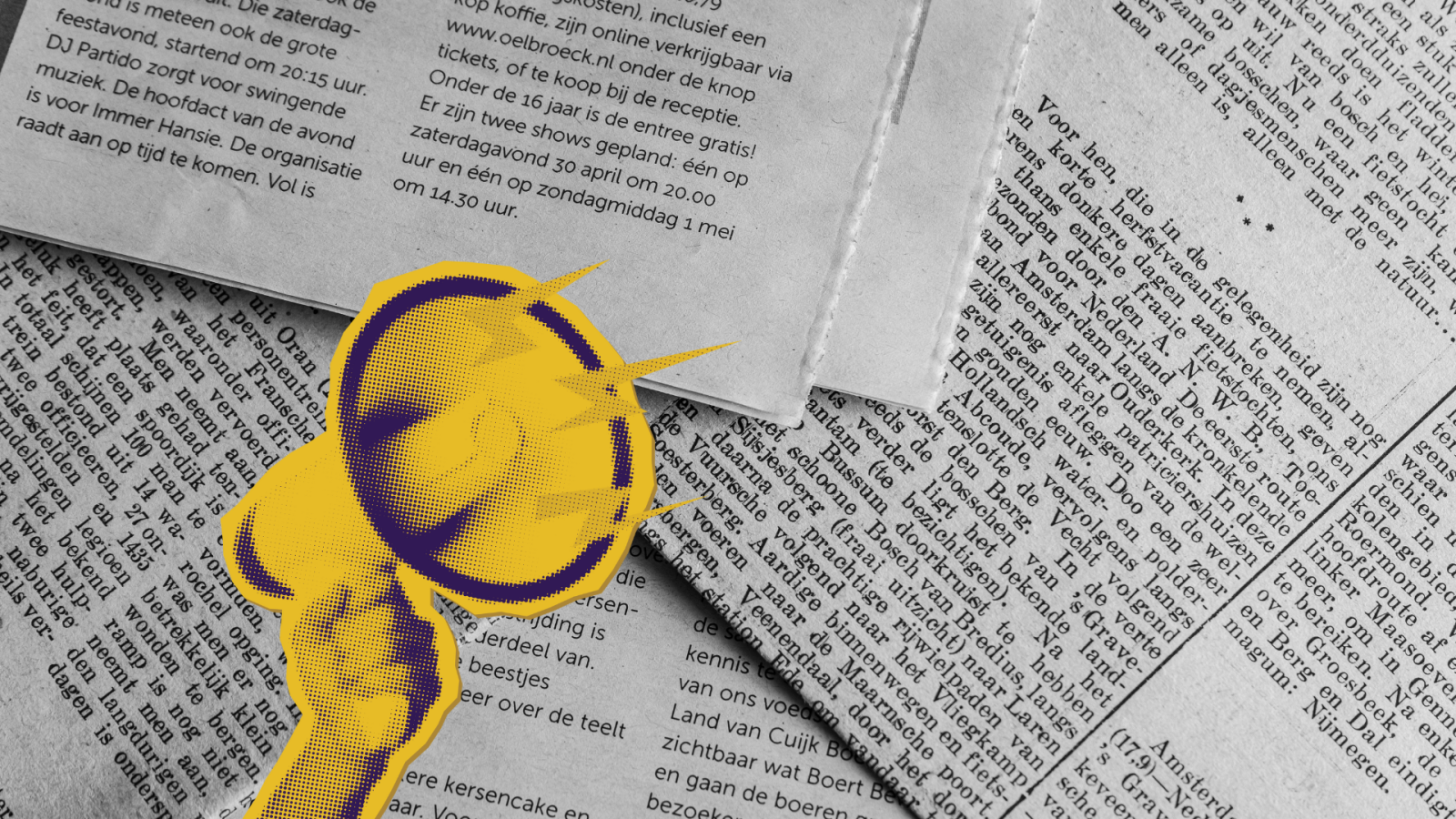 Megafono con riviste