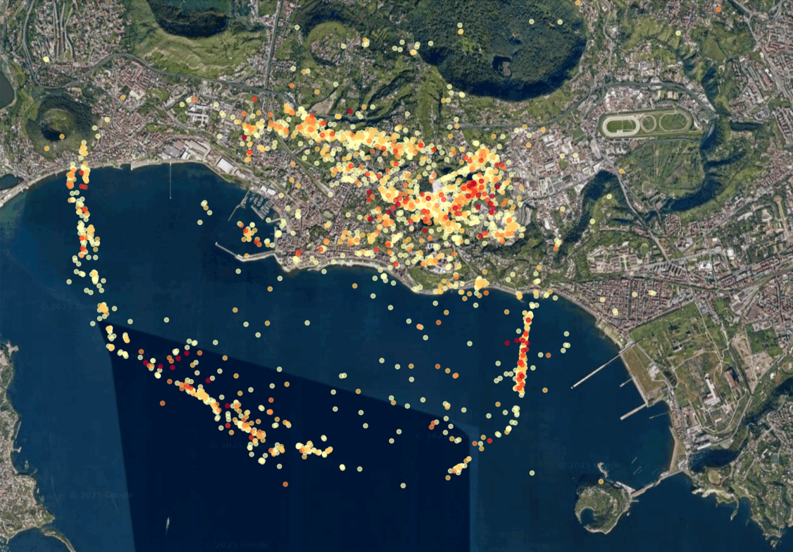 mappa terremoti campi flegrei