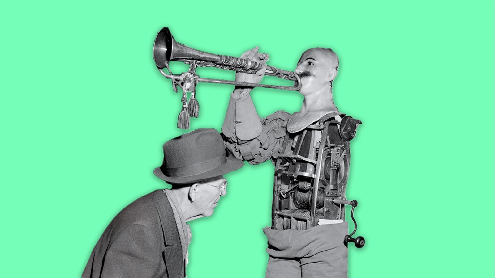 automa trombettista di Friedrich Kaufmann