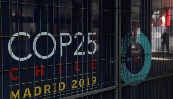 cancello della IFEMA conventions center, Madrid, Spain, sede della COP25. December 2, 2019. [Photo/Agencies]