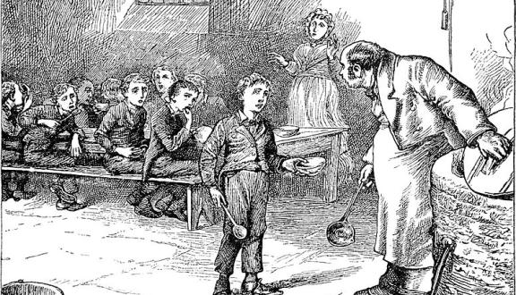 Illustrazione dall'edizione originale di "Oliver Twist"