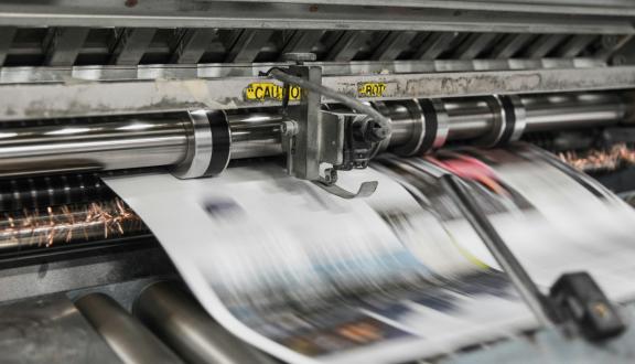 Una macchina da stampa